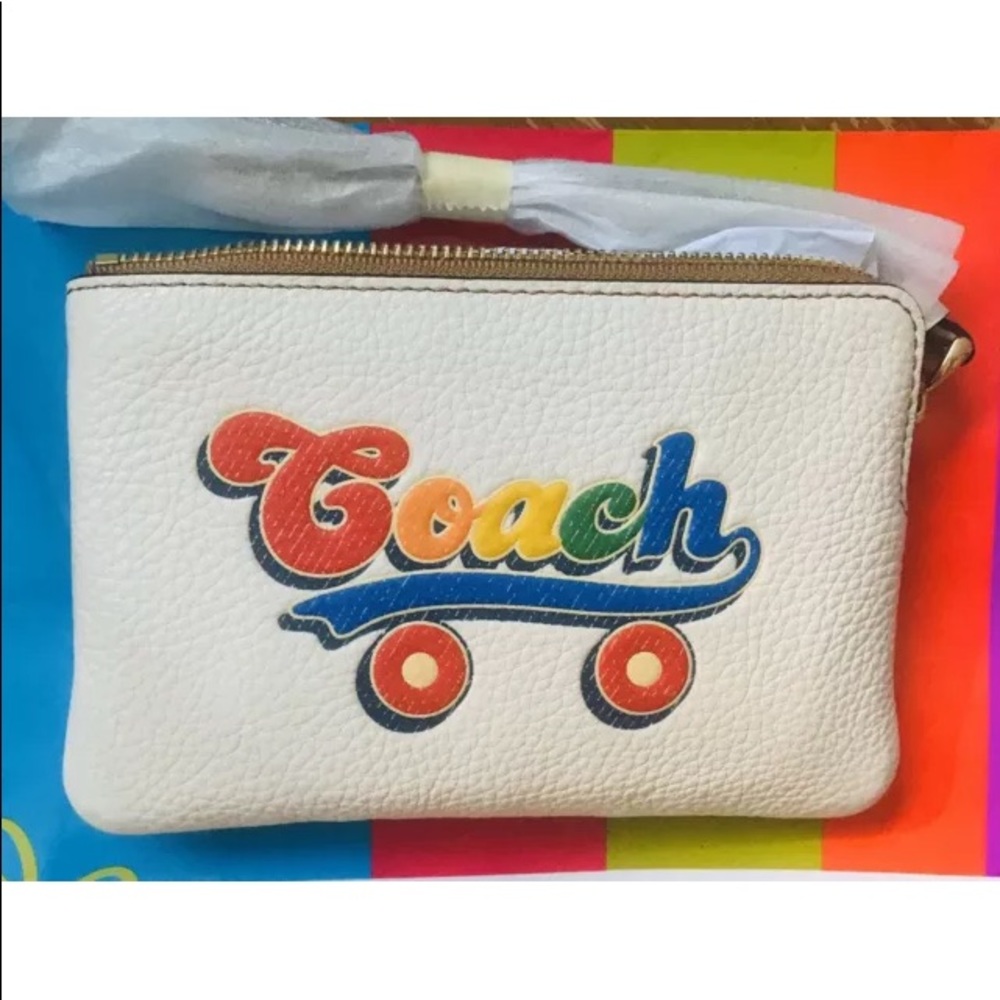Coach Pride Roller Skate Wristlet
